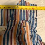 Anthropologie  Maeve Multicolor Striped Blouse size 12 Photo 7