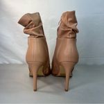 Perphy Nude Slouchy Side Zip Point Toe Stiletto Ankle Boots Size 8 #B1466 Tan Photo 6