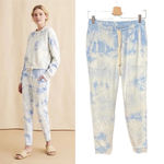 Faherty Bells Tie Dye Jogger Sweatpants Blue Size Large Photo 1