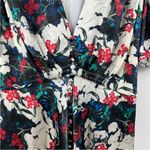 SALONI floral silk midi dress Red Size 4 Photo 11