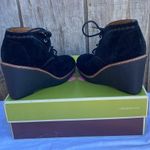 Naturalizer Womens Kaitlyn Oxford Black Ankle Wedge Boots Shoes 5.5 New In Box Photo 4