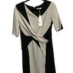 Helmut Lang  Geometric Short Sleeve Mini Shift Dress Silk Blend Photo 1