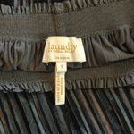 Laundry by Shelli Segal  Pleated Crushed‎ Velvet Midi Skirt Photo 4