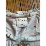 Soma Pajama Set Womens Top XL Pants Large Yoga Plant Print Soft Loungewear Sleep Photo 2