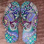Vera Bradley  Multicolor Paisley Flip Flops Photo 0