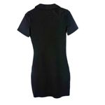 NWT Vila Vipola Short Sleeve Rib Short Dress Ribbed Polo Black Size XS NEW Photo 7