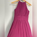 Azazie Purple High Neck Formal Maxi Dress Bridesmaid Evening Gown Prom  Size A4 Photo 6