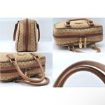 Gucci  Tan and Brown Satchel Boston Bag EUC Photo 4