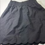 J.Crew Black Mini Skirt with Scalloped Hem Photo 10