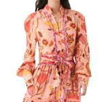 Celia B Orchid Midi Dress In Peach Size S Photo 2