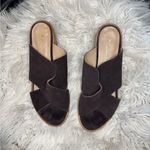 Anthropologie  Criss-Cross Heeled Sandals Brown Suede- Size EU 38 Photo 4