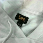 Lee  White Cropped Hoodie Size Large Photo 6