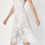 Lulus NWOT   White Lace Midi Dress size small Photo 1