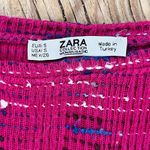 ZARA  Women's Pink Mixed Thread Cropped Top Size S Photo 4