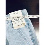 Madewell The Harlow Wide-Leg Trouser Jeans W33 High Rise Relaxed Fit Light Wash Photo 6