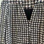 Maeve ANTHROPOLOGIE Margaret Black/White Houndstooth Tunic Dress XS Photo 4