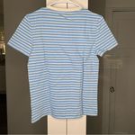 J.Crew NWT  Vintage Jersey Classic-fit Crewneck T-shirt Stripe Blue Ivory Photo 2