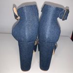 Liliana  Denim Open Toe Heels Women’s Size 10 Photo 5