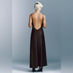 ZARA SATIN LACE MIDI DRESS XS Photo 2