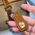 Coach VintageSuede Leather Satchel Bag Tan Brown Buckle Flap Closure Photo 6