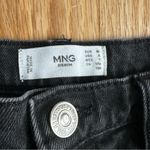 Mango MNG washed black high waisted Mom jeans USA 8 women's Photo 7