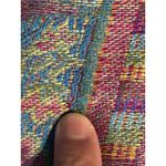 VTG Cashmere Paisley Floral Fringe Multicolor Scarf/Wrap a Gift From Jerusalem Blue Photo 5