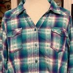 Bit & Bridle  women’s long sleeve plaid western cowboy button-down shirt size XL Photo 1