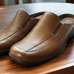 Naturalizer  Recite Brown Leather Shoes Clogs Mules Slip On Size 7 NEW Photo 0