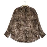 AllSAINTS Inez Kiku Cheetah Print Button Down Shirt Photo 2