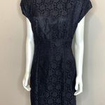 Gunne Sax Vintage Lace Dress size 13 Black Lace Sheath Jessica McClintock Photo 0