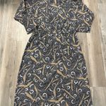 Breli Originals Abstract Print Vintage Dress – Size 18 (USA Made) IGLWU Black Photo 6