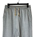 frame denim Frame Gray Distressed Organic Pima Cotton Elastic Tie Waist Jogger Pants Size XS Photo 3