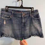 vintage micro mini american eagle denim skirt with gem detail size 8 Photo 1