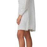 Ganni Tiny Polka Dot Mini Ruffle Victorian Dress Long Sleeve Ruffles White Black Photo 1