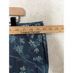 Sundance Floral Print Capri Cropped Pants Petite XL Size Drawstring Blue Casual Photo 2