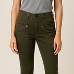 Michael Michael Kors Olive Green Utility Skinny Pants Size 2 Photo 0