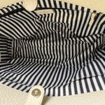 Kate Spade Lydia Southport Colorblock Pebbled Leather Satchel Tote Cream Black Photo 9