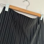 VNTG Pinstripe Mini Skirt Black Photo 3