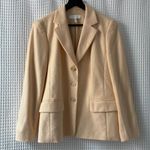 Escada butter yellow cashmere silk women's blazer size 38 Piacenza fabric Photo 0