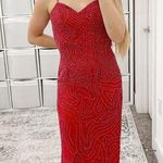 Mia Bella Beaded Gown Y2K Red Photo 0