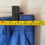 Alice + Olivia  Blue Dress Pants Pleated Trousers Slacks Workwear Women's Large Photo 7