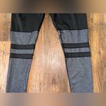Black and Gray Leggings with Stripes Size XL Photo 4