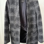 Banana Republic  Women’s Charcoal Plaid Blazer Photo 0