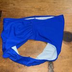 Cupshe Women's  rushed High Waist Bikini Bottoms Size Large Blue Color Photo 6