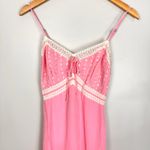 J.Crew Babydoll Pintuck Lace Trim Slip Dress Crepe de Chine Pink Satin XXS NWT Photo 7