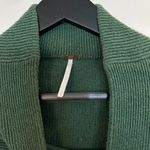 Free People  Ottoman Slouchy Tunic Sweater Dress in Aged Pine Size Large Photo 4