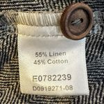 Kleen LagenLook Herringbone Wide Leg Barrel Linen Overalls Neutral Size Medium Gray Photo 6