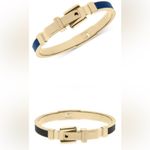 Michael Kors 2 bracelets Gold Black and Blue Photo 1