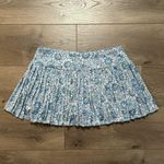 Laura Ashley 13” Blue Floral Pleated Tennis Skirt Size XL Photo 0