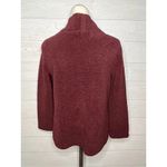 Loft  maroon cowl neck  Sherpa fleece  sweater Size Small Photo 2